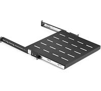 Tedgetal Estante deslizante 1U de 19 pulgadas, gabinete de montaje en rack de servidores de 14 a 22 pulgadas, profundidad ajustable de 4 postes