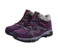 Tedious Botas Térmicas Invierno Mujer - Zapatos de trekking - Botines térmicos de tela Oxford, ligeros, impermeables, antideslizantes, con forro de piel sintética, para caminar, senderismo y viajar
