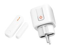 Tedligo Puerta Interruptor De Contacto De Ventana Con Interruptor Contacto Magnético Y Enchufe Inalámbrico 3600W Para Campana Extractora, Chimenea, Interruptor De Ventana,(Dos Modos De Control)