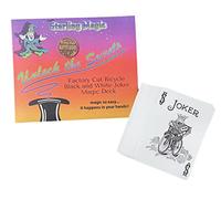 Ted's Sterling Magic Fábrica Corte Bicicleta Negro y Blanco Joker Trick Deck (azul Svengali)