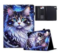 TEDTIKJT Cover para Lenovo Tab M10 3rd Gen 10.1" 2022 Tablet Funda TB-328FU TB-328XU PU Cuero Flip Protectora Cover con Soporte Función Carcasa para Lenovo Tab M10 3rd Gen Funda,Gato manchado de tigre