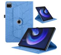 TEDTIKJT Cover para Xiaomi Pad 6 MAX 14 14 Pulgadas 2023 Funda PU Cuero Flip Tabletas Case Protectora 360°Carcasa Giratoria de ángulo Múltiple Stand Función para Xiaomi Pad 6 MAX 14", Azul Árboles