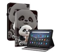 TEDTIKJT Funda Compatible con Amazon Fire MAX 11 11" 2023 Flip Cover Case PU Cuero Patrón Pintado Funda Carcasa Protectora de Tableta con Función de Soporte Case,tee Oso