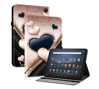 TEDTIKJT Funda Compatible con Amazon Fire MAX 11 11" 2023 Flip Cover Case PU Cuero Patrón Pintado Funda Carcasa Protectora de Tableta con Función de Soporte Case,Amor
