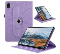 TEDTIKJT Funda Compatible con Honor Pad X9a 11.5" 2025 Funda PU Cuero Protectora 360 Giratoria Soporte para Tablets Honor Pad X9a 11.5" 2025 Carcasa, Violet Árboles