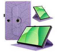 TEDTIKJT Funda Compatible con OPPO Pad SE 11" 2025 (Models:OPD2417) Funda PU Cuero Protectora 360 Giratoria Soporte para Tablets OPPO Pad SE 11" 2025 Carcasa, Violet Árboles