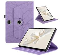 TEDTIKJT Funda para Honor Pad 9 12.1 Pulgadas 2023 (HEY2-W09) Tablet Funda PU Cuero Protectora 360 Giratoria Soporte Case Tablet Cover Honor Pad 9 Árboles Giratoria Carcasa Honor Pad 9 12.1", Violet