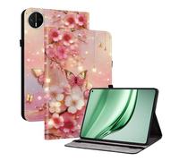 TEDTIKJT Funda para Huawei MatePad Mini 8.8" 2025 Flip Cover Patrón Pintado Case Carcasa Protectora de Tableta con Función de Soporte para Huawei MatePad Mini Funda Case,Lámpara de Flores Mariposa