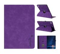 TEDTIKJT Funda para iPad 10.2" 8./7. Generation 2020/2019 /iPad 10.5" 2017/2019 360°Giratoria de ángulo Múltiple Soporte Carcasa Smile Patrón Alfabético Protectora Funda Folio Carcasa,Púrpura