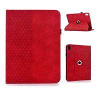 TEDTIKJT Funda para iPad 10th Generation 10.9" 2022 / iPad 11th Generation 11" 2025 Protectora Funda Folio PU Cuero 360°Giratoria de ángulo Múltiple Soporte Carcasa con Auto-Sueño/Estela,Rojo