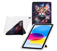 TEDTIKJT Funda para iPad 11th /10th Generation 10.9" 2025/2022 Carcasa Cover Acrílico Y-Origami Múltiples ángulos de Visión Función de Soporte Patrón Pintado Funda Folio Cover,Haimao