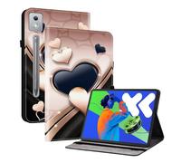 TEDTIKJT Funda para Lenovo Idea Tab Pro/P12 Pro 12.7 2025 Flip Cover Case PU Cuero Carcasa Protectora de Tableta con Función de Soporte para Xiaoxin Pad Pro 12.7 2025 Funda,Amor