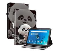 TEDTIKJT Funda para Lenovo Tab M10 Flip Cover/Funda para Lenovo M10 HD 1st Gen 10.1 2019 Flip TB-X605F X605L X505F X505L Carcasa Protectora de Tableta con Función de Soporte,tee Oso