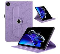 TEDTIKJT Funda para Realme Pad 2 11.5" 2023 PU Cuero Flip Cubierta Protectora Case 360°Carcasa Giratoria de ángulo Múltiple Stand Función Cover para Realme Pad 2 11.5", Violet Árboles