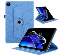 TEDTIKJT Funda para Realme Pad 2 11.5" 2023 PU Cuero Flip Cubierta Protectora Case 360°Carcasa Giratoria de ángulo Múltiple Stand Función Cover para Realme Pad 2 11.5", Azul Árboles