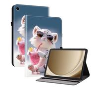 TEDTIKJT Funda para Samsung Galaxy Tab A11 Plus/Tab A9 Plus 11" Carcasa SM-X210 X215 X216B Flip Protectora PU Cuero con 2-Ranura Tarjetas y Función de Soporte Funda,Dibujos Animados Tigre