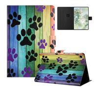 TEDTIKJT Funda para Samsung Galaxy Tab A9/A11 8.7" SM-X110 X115 Carcasa Cover PU Cuero Flip Stand Protectora para Samsung Galaxy Tab A11 Funda Carcasa,Patrón Pintado Garra de Gato