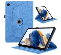 TEDTIKJT Funda para Samsung Galaxy Tab A9 Plus 11" 2023 PU Cuero Flip Cubierta Protectora Case 360°Carcasa Giratoria de ángulo Múltiple Stand Función para Samsung Galaxy Tab A9 Plus, Azul Árboles