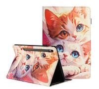 TEDTIKJT Funda para Samsung Galaxy Tab S10 FE+ Funda 13.1" 2025 SM-X620 X626 Carcasa PU Cuero Flip Cover Patrón Pintado Tablets Cover con Soporte Protectora Carcasa Case,Dos Gatos