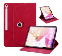 TEDTIKJT Funda para Samsung Galaxy Tab S10 FE+/ S10 FE Plus 13.1" 2025 SM-X620 X626 X626B Funda Premium PU Cuero Negocios Flip Folio Protectora 360°Giratoria Función de Soporte Carcasa,Rojo