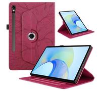 TEDTIKJT Funda para Samsung Galaxy Tab S10 FE+/ S10 FE Plus 13.1" 2025 SM-X620 X626 X626B Funda PU Cuero Protectora 360 Giratoria Soporte Case para Samsung Galaxy Tab S10 FE+ Carcasa, Rojo Árboles