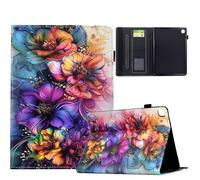 TEDTIKJT Funda para Samsung Galaxy Tab S6 Lite 10.4" 2024/2022/2020 SM-P610 P620 Tablet Carcasa Flip Cover Patrón Pintado Stand Protectora para Galaxy Tab S6 Lite Funda Case (Colorido Flor)