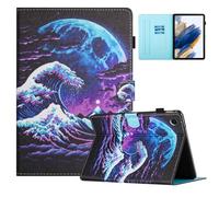 TEDTIKJT Funda para Tablet Samsung Galaxy Tab A9 Plus 11 Pulgadas (SM-X210/SM-X215/SM-X216B) Carcasa Cuero PU Flip Protectora Cover con Soporte Función y Auto-Sueño/Estela, Olas