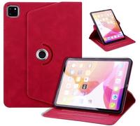TEDTIKJT Funda para Xiaomi Redmi Pad Pro 12.1" 2024 Carcasa Flip Cover Case PU Cuero 360 Giratoria de ángulo Múltiple Función de Soporte Protectora Negocios Tablets Carcasa,Rojo