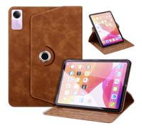 TEDTIKJT Funda para Xiaomi Redmi Pad SE 11" 2023 Funda Folio Flip Cover PU Cuero 360 Giratoria Función de Soporte Negocios Protectora Carcasa para Xiaomi Redmi Pad SE 11" 2023 Cover,Marrón