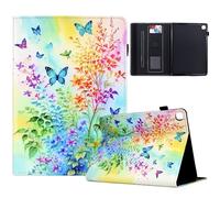 TEDTIKJT Funda Tablet para Samsung Galaxy Tab S6 Lite 10.4" Funda 2024/2022/2020 P610 P620 Carcasa PU Cuero Flip Protectora Cover para Samsung Galaxy Tab S6 Lite Funda,Flores de Colores