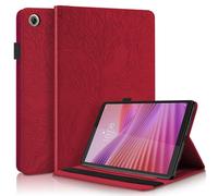 TEDTIKJT Tablet Funda para Lenovo Tab K9/Lenovo Tab One 8.7" 2025 TB305XU TB305FU Carcasa Cover Cuero PU Flip Protectora con Soporte Función Cover Funda LenovoTab One, Rojo Árboles