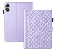 TEDTIKJT Tablet Funda para Xiaomi Redmi Pad 2 Pro Funda/Xiaomi Redmi Pad Pro 12.1" 2025/2024 PU Cuero Flip Cover Case Magnético Carcasa con Soporte Ranura Tarjetas Carcasa,Romboidal Morado
