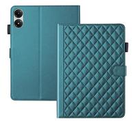 TEDTIKJT Tablet Funda para Xiaomi Redmi Pad 2 Pro Funda/Xiaomi Redmi Pad Pro 12.1" 2025/2024 PU Cuero Flip Cover Case Magnético Carcasa con Soporte Ranura Tarjetas Carcasa,Romboidal Verde