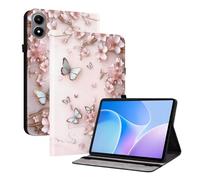 TEDTIKJT Tableta Funda Compatible con Nokia T20 10.4" 2021 Flip Cover PU Cuero Patrón Pintado Funda Carcasa Protectora de Tableta con Función de Soporte para Nokia T20 Case,Mariposas