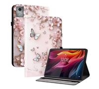 TEDTIKJT Tableta Funda para Lenovo Tab K11 Plus/M11 Plus Flip Cover Case 11.45" 2024 TB352FU Cuero Patrón Pintado Carcasa Protectora de Tableta con Función de Soporte Funda,Mariposas
