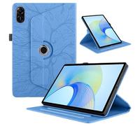 TEDTIKJT Tabletas Cover Compatible Honor Pad X9 11.5" 2023/ Pad X8 Pro PU Cuero Flip Funda Protectora 360°Carcasa Giratoria de ángulo Múltiple Stand Función para Honor Pad X9, Azul Árboles