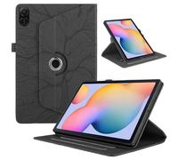 TEDTIKJT Tablets Funda Compatible con Honor Pad X8a 11" 2024 / Honor PadX9 11" 2024 Carcasa PU Cuero Protectora 360 Giratoria Soporte Case Carcasa HonorPad X8a 11" Funda, Negro Árboles