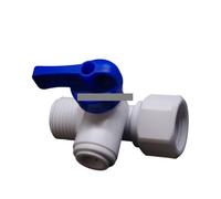 Tee 1/5.1 cm macho BSP-1/10.2 cm OD-1/5.1 cm hembra BSP grifo cierre válvula de bola conexión acuario RO filtro de agua sistema de ósmosis inversa