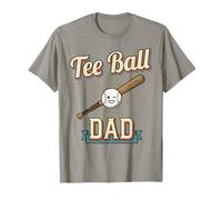 tee Ball Dad Juventud Béisbol Padre Deportes Diseño Camiseta