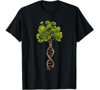 tee Cuello Redondo Camisetas Básicas Casual T-Shirt para Correr Entrenamiento Gimnasio Ciencia ADN Árbol De La Vida Biología Genética Medio Ambiente Amantes L