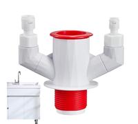 tee De Tapón Antiolor - Conector Sellador Antiatascos De 3 Vías,T para Bajantes Y Drenajes - para Hogar Familiar Interior Lavabo Baño Lavavajillas Purificador De Agua