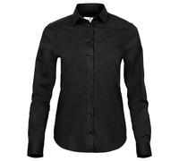 Tee Jays - Camisa elástica de popelín de manga larga Luxury para mujer señora