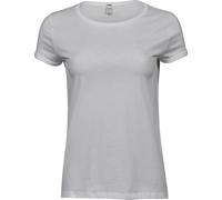 Tee Jays - Camiseta con mangas enrolladas para mujer señora