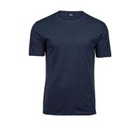 Tee Jays Camiseta de algodón de lujo para hombre, Marino, M