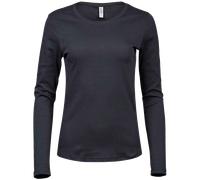 Tee Jays Camiseta De Mujer De Manga Larga Interlock Cotton Cuello Redondo S-XXL
