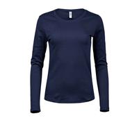 Tee Jays Camiseta Interlock de Manga Larga para Mujer (PC4303)