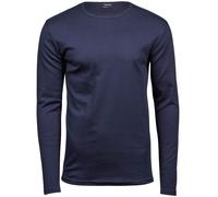Tee-Jays Camiseta Manga Larga Punto Interlock de Algodón Cuello Redondo