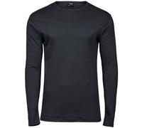 Tee-Jays Camiseta Manga Larga Punto Interlock de Algodón Cuello Redondo