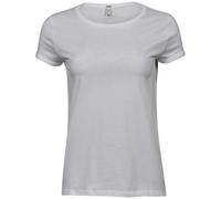 Tee Jays Damas Camiseta De Manga Rizada De Algodón S-XXL
