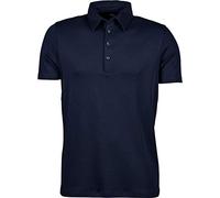 Tee Jays Pima - Polo liso para hombre, azul marino, XL